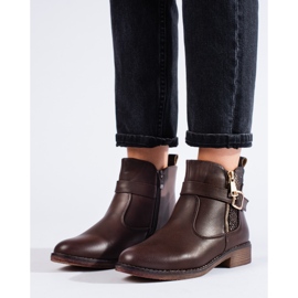 Bruna Shelovet platta stövlar 1