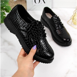 Damlackerade oxfordskor, svarta, T.Sokolski J23-324 2