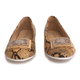 Ballerinor med rosett LU17 Beige 1