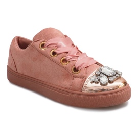 Rikt dekorerade Sneakers 6192 Rosa 1