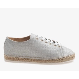 Silver spetsade espadriller 831-1 grå 1