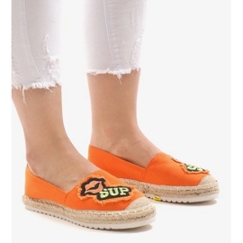 Orange espadriller L-1047 1