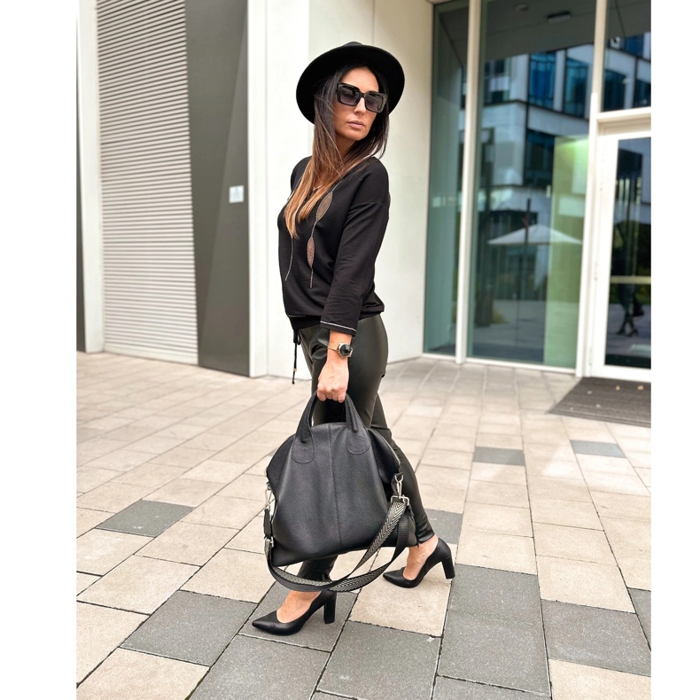 Olivier Läder dampumpar på stolpen 2258 svart 1