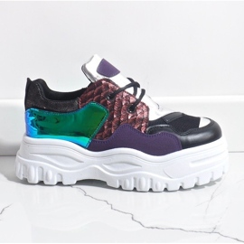 Svarta trendiga sportskor R-458 1