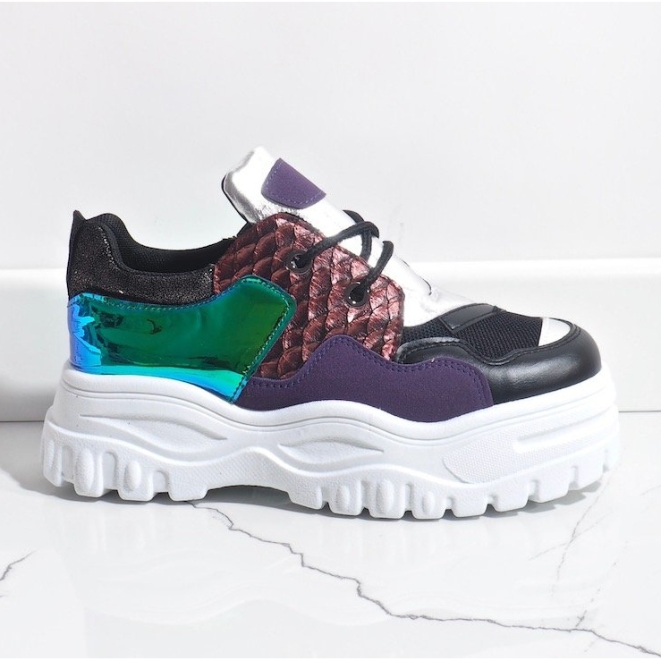 Svarta trendiga sportskor R-458 1