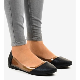 Svart transparent ballerina B01-1A 1