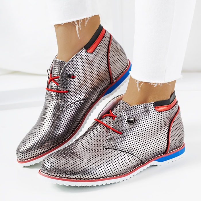 BM Klassiska silver jazzskor JFL654-2 silver- 1