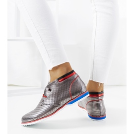 BM Klassiska silver jazzskor JFL654-2 silver- 2