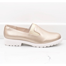 Guld-slip-on skor på XC683-3-plattformen gyllene 1