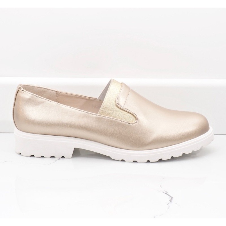 Guld-slip-on skor på XC683-3-plattformen gyllene 1