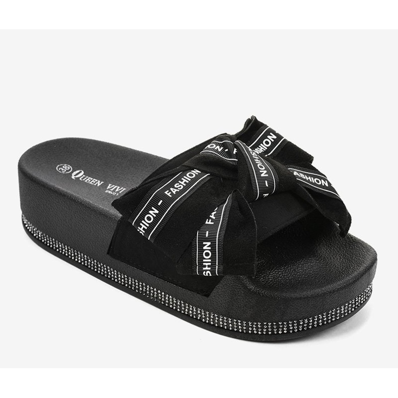 Svarta casual mode tofflor 218-207 1