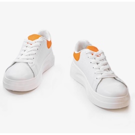 Vita blanka sneakers LLQ204-3 orange 1