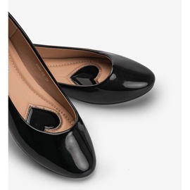 Svartlackerade Indien ballerinor 1