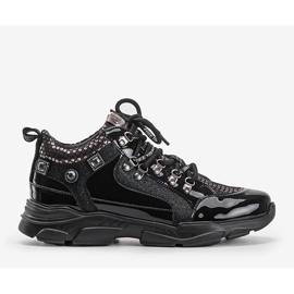 Svarta Giovanna wedge sneakers 1