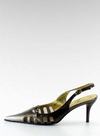 Höga klackar med öppen häl 39555-41V svart 1