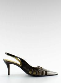 Höga klackar med öppen häl 39555-41V svart 2