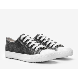 Svarta blanka Cora -sneakers 1