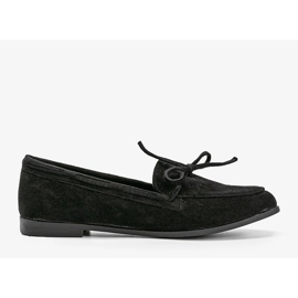 Svart Kierra loafers med ekologisk mocka 1