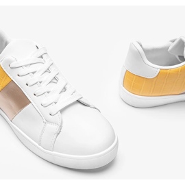 Haille pastell vita och gula sneakers 1