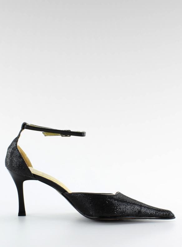 Pumpar tå i spets 3963A Noir svart 2