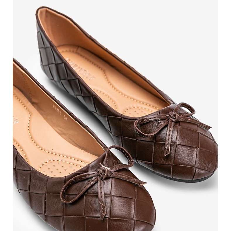 Kaidenbruna flätade ballerinor 1