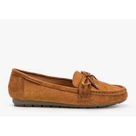 Bruna loafers med Deonte -rosett 2