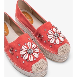 Orange espadriller på den tjocka sulan av fru Nicki 1