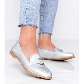 Silver loafers med Island Paradise spänne silver- 1