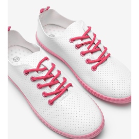 BM Låt mig öppna vita och rosa sneakers 1