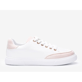 Brighton vita och beige sneakers 1