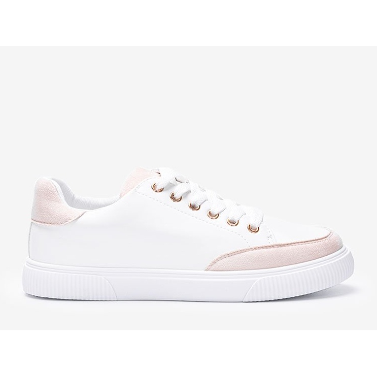Brighton vita och beige sneakers 1