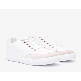 Brighton vita och beige sneakers 2