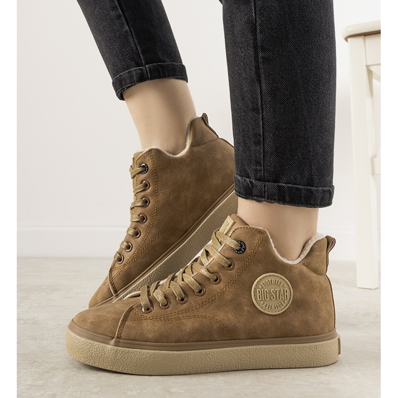 Big Star brunisolerade Giulia -sneakers för kvinnor 1