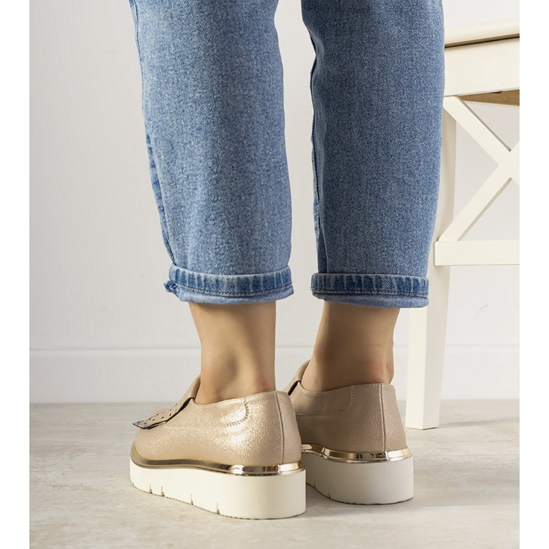 Slip-on silverskor med GF-FD9 dubbar gyllene 2