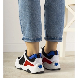 BM Svartvita sneakers med färgade träningsinsatser 1