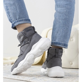 Grå snygga snöskor från Big Star för kvinnor Marrero 2