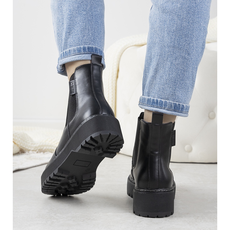 Svarta Big Star Letizia stövlar för kvinnor 1