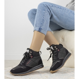 Black Cross Jeans Serna vinterskor för kvinnor svart 1