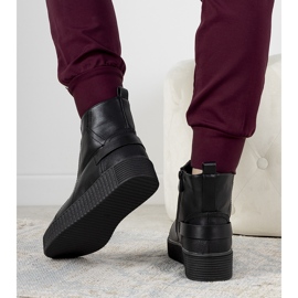 Svarta Nazario -plattformsstövlar 1