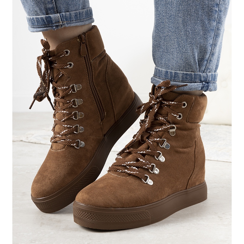 Carmona vinterkamel sneakers brun 1