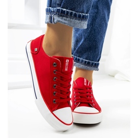 Big Star Red klassiska sneakers DD274339 röd 1