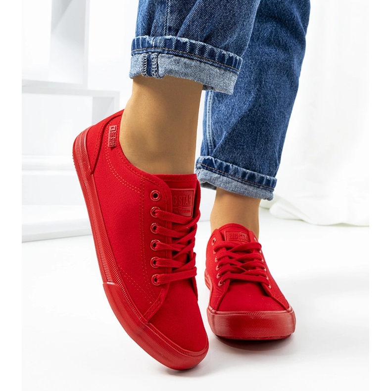 Big Star Red damsneakers JJ274068 röd 1