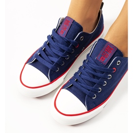 Klassiska marinblå sneakers Big Star JJ274121 1