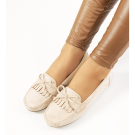 Beige Medrano loafers 1