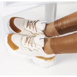 Osorio beige sportskor 2