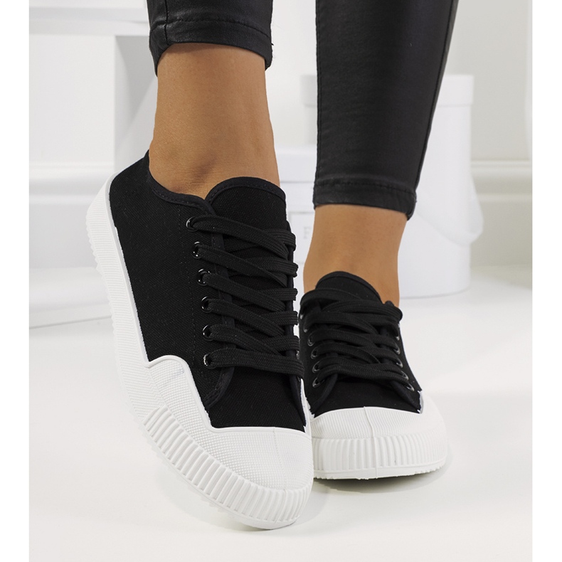 Rivas svarta sneakers för kvinnor 1