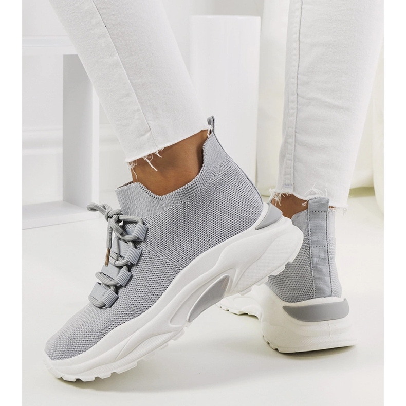 Grå Barraza-sneakers för kvinnor 1