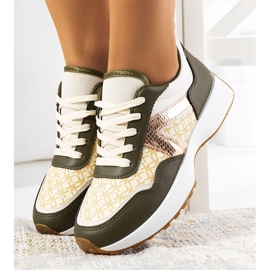 Gröna Isham-sneakers för kvinnor beige 1