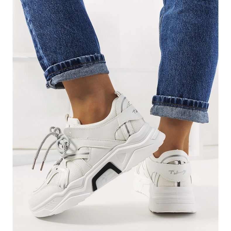 Delois vita sneakers för kvinnor 1