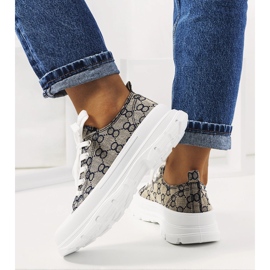 Blå och beiga Waters sneakers beige 1